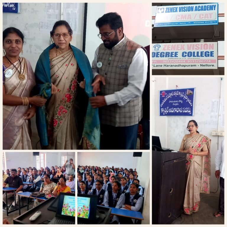 🎗️ Cancer Awareness Campaign at Zenex Vision Degree College, Nellore